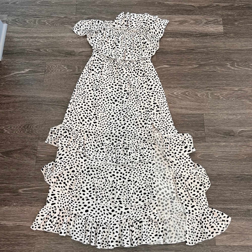 Off the shoulder maxi dress